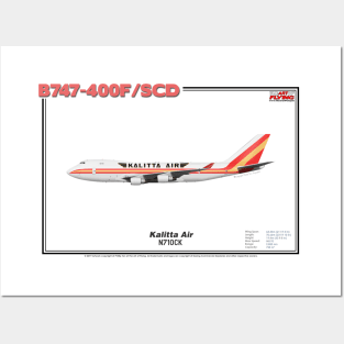 Boeing B747-400F/SCD - Kalitta Air (Art Print) Posters and Art